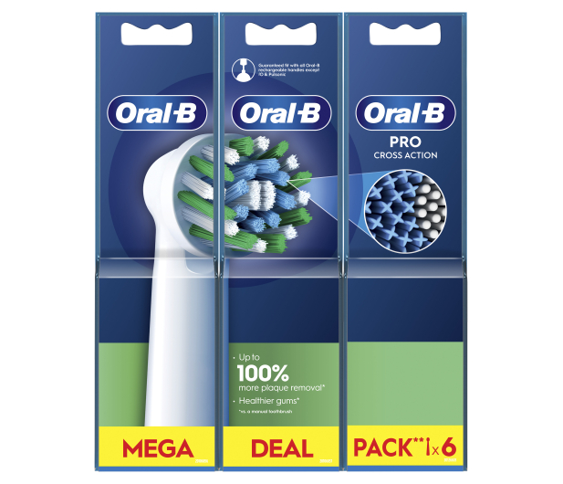 Oral-B Końcówki do szczoteczki ORAL-B Cross Action EB50RX (6 szt.) - 1225916 - zdjęcie 5